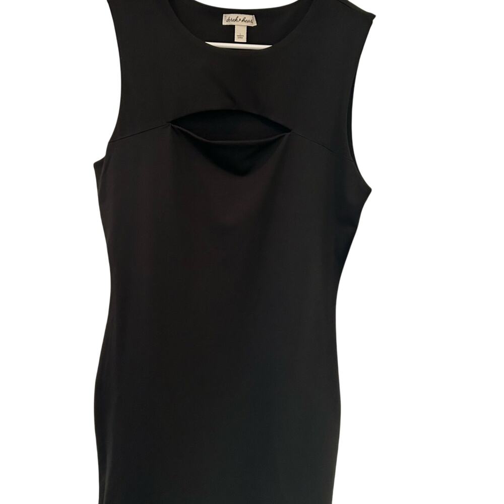 Derek Heart Womens Large NWT Black Sleeveless Mini Dress LBD Bodycon Party EUC